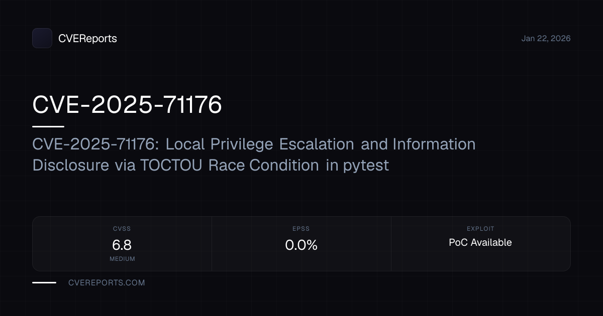 CVE-2025-71176: CVE-2025-71176: Local Privilege Escalation and ...