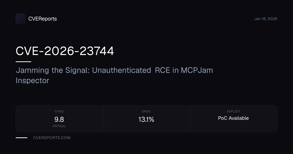 CVE-2026-23744: Jamming the Signal: Unauthenticated RCE in MCPJam ...